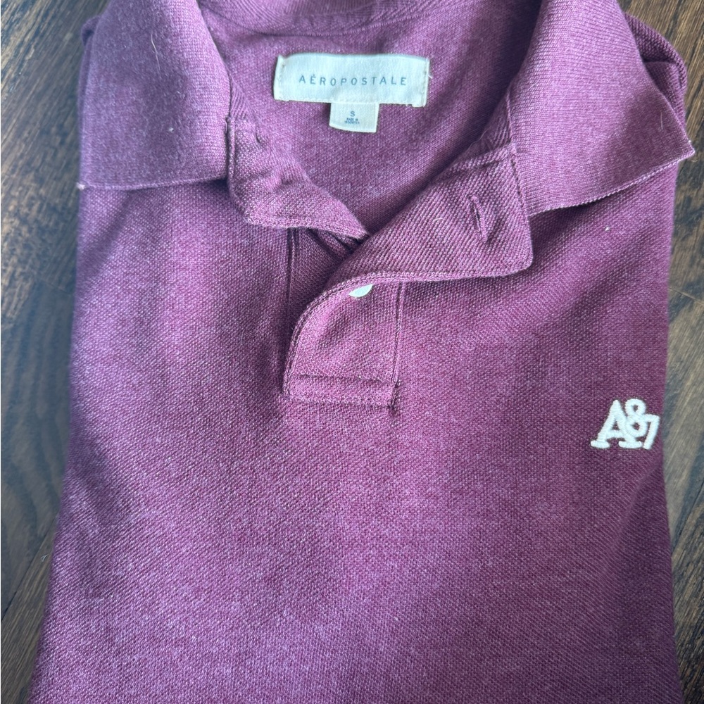 Aeropostale Burgundy Polo Shirt